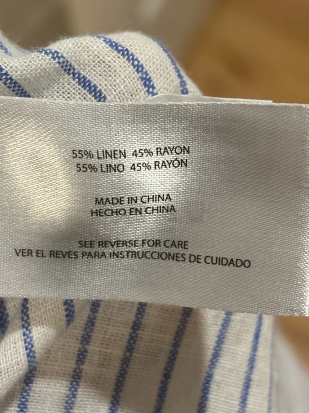 GAP White and Light Blue Striped Relaxed Button-Down Shirt - Picture 3 of 8